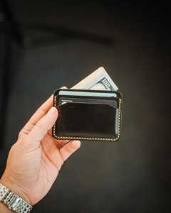 Custom Genuine Leather Card Holder Minimalist Slim <b>RFID</b> Blocking Credit Card Case Pocket Business <b>Wallet</b> LCH-0182 - Product Image 2