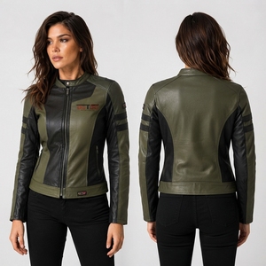Chaqueta de Cuero Personalizada para Mujer, Prenda Exterior Premium, Diseñada con Cuero Suave, Forro Cómodo - Product Image 6