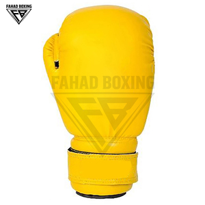 Guantes de Boxeo de Piel de Alta Calidad, Color Negro y Amarillo, Diseño Moderno, Protección para las Manos, Color Blanco con Nervaduras Azules, Buen Vendedor - Product Image 2
