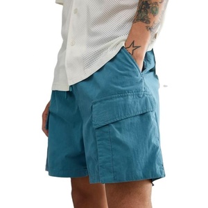 Short d'été de haute qualité pour hommes, vintage, luxueux, ample, décontracté, à taille élastique, 100% coton, à séchage rapide. - Product Image 1