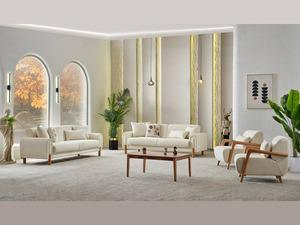 Luxury Solid Teak Wood Sofa Set Modern Japandi Boucle 3 2 1 1 Seater <b>Yellow</b> Sofa <b>Coffee</b> <b>Table</b> Corner <b>Tables</b> Villa Furniture - Product Image 6