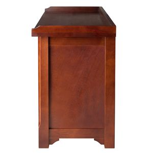 Banc de rangement en tissu beige Verona avec 3 bacs pliables - pour l'organisation et la décoration de la maison - Product Image 4