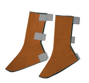 Heavy Duty Cowhide Suede Leather Fire Flame Retardant Eco-Friendly 500-1000C Heat Resistant Anti-Cut Protective Welding Leg - Product Image 2