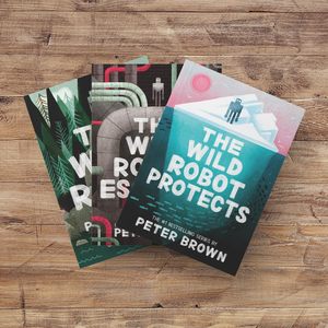 Ensemble de 3 livres de Peter Brown : Le robot sauvage, Le robot sauvage s'échappe et Le robot sauvage protège, en anglais, format broché - Product Image 2