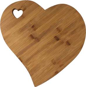 Planche à découper moderne en bois pour couper le fromage et la viande, planche à découper et à charcuterie en forme de cœur, décoration et accessoires de cuisine - Product Image 1