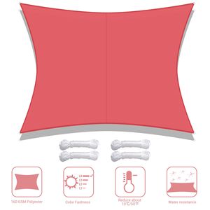 Vela Parasole Rettangolare Rossa 3x4m – Elegante Prodotto da Esterno nella Categoria Teli e Reti Ombreggianti - Product Image 2