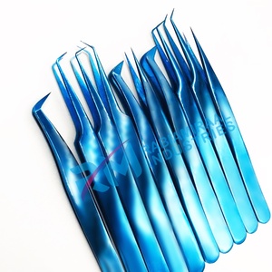 ชุดแหนบต่อขนตา RMI Shin Blue Plasma สแตนเลสสตีล ปลายเรียบละเอียด ขนาด 10 มม. สำหรับต่อขนตา - Product Image 2