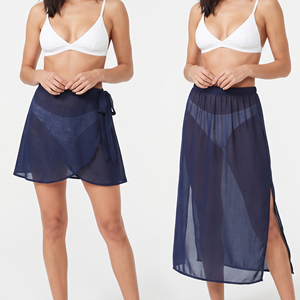 Ladies Sheer Transparent Beach Cover Up <b>Sexy</b> Mesh Beachwear <b>Skirts</b> For Women's Transparent Mesh Beachwear <b>Skirts</b> Ladies - Product Image 6