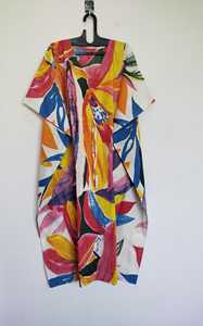 Vestido Kaftán de Algodón Puro con Encaje para Mujer - Estampado Floral Vintage, Ligero, Corte A, Holgado, Ideal para Playa y Descanso de Verano - Product Image 4