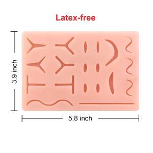 ADI INDUSTRY Nouveau kit de pratique de suture chirurgicale avec coussin en silicone et instruments pour la formation des étudiants en médecine - Product Image 2
