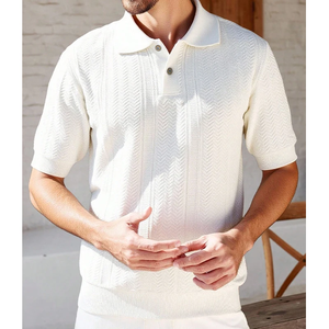 เสื้อเชิ้ตผู้ชายผ้าถักเนื้อเรียบ แขนสั้น แต่งลาย ทันสมัย สไตล์ลำลอง ธุรกิจ ปกติดกระดุม เป็นมิตรกับสิ่งแวดล้อม ระบายอากาศได้ดี - Product Image 2