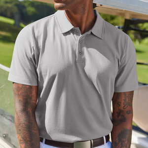 Camisas Polo Personalizadas al por Mayor para Hombre, Manga Corta, Transpirables, Ecológicas, Antipilling, Sostenibles para Golf - Product Image 4