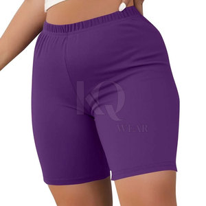 Shorts de cyclisme performants pour femmes, respirants, taille haute, séchage rapide, écologiques, en Spandex/Polyester, pour l'entraînement, la course et le yoga - Product Image 4
