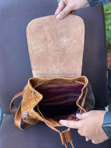 Nouveau design de sac à dos en cuir pleine fleur crunch sac à dos multi-usages de style vintage sac en cuir véritable Offre Spéciale produit en vrac en gros - Product Image 6