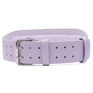 Ceinture de musculation respirante et robuste personnalisée pour la musculation, la remise en forme et la musculation en salle de sport, en cuir violet clair pour adulte - Product Image 2