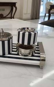 Juego de Incensario de Lujo con Tarro de Almacenamiento y Bandeja Decorativa, Decoración Aromática Árabe para el Hogar, Calidad de Exportación - Product Image 5