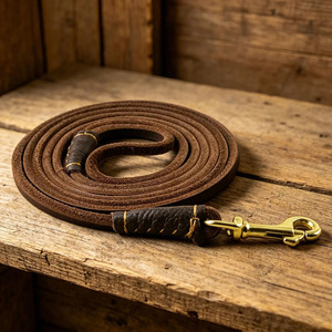 High Quality Adjustable genuine Leather <b>Braided</b> Dogs pet Collars <b>accessory</b> providing comfort and secure fit for dogs in low rate - Product Image 3