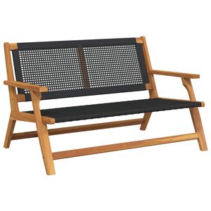 Bancs de jardin noirs 48,03 x 30,71 x 28,74 pouces - Product Image 1