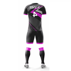 Ensemble de maillot de football respirant en maille polyester/nylon pour l'entraînement et la pratique, tenue de joueur pour jeunes - Product Image 6