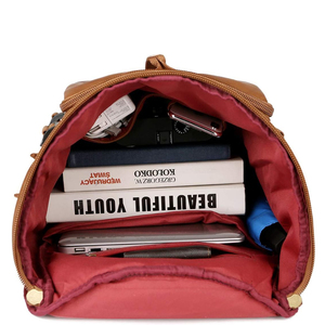 Leather Gym <b>Backpack</b> <b>Large</b> Capacity Zipper Closure Classic Style Unisex Duffle Bag for Daily Use and Travel - Product Image 3