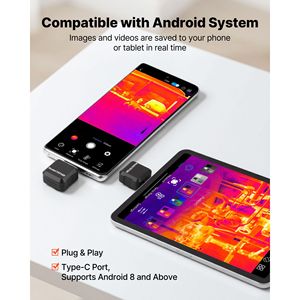 Termocamera Android con Display 640x480, Risoluzione 320x240 TISR, Frequenza di Aggiornamento Super 25HZ, Termografo a Infrarossi per Smartphone - Product Image 4
