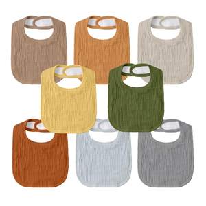 Bavoirs en mousseline de bambou 100% pour bébés - Légers, séchage rapide - Product Image 2