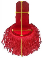 Épaulettes brodées pour uniformes classiques, épaulettes de style uniforme avec badge personnalisé à bas prix