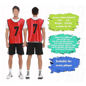 Scrimmage <b>Training</b> Vest 12 Pack Team Sports Pinnies Jerseys Adult Youth Soccer Practice <b>Bibs</b> Numbered Lightweight Breathable - Product Image 4