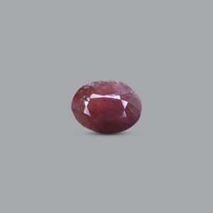 Natural Pink Ruby Loose Gemstone 6.7 Carat Pear Oval Faceted for Fine Jewelry - Product Image 1
