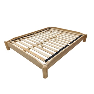 Wholesale OEM/ODM Minimalist Rubberwood <b>Bed</b> Japanese Joinery Tool-free Wooden <b>Platform</b> <b>Beds</b> <b>Frame</b> Eco-Friendly Bedroom Furniture - Product Image 4