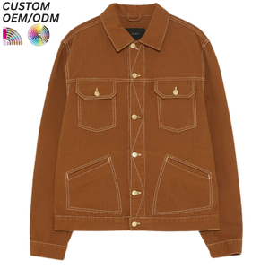 <b>Custom</b> Vintage Winter Casual Oversized Washed <b>Denim</b> <b>Jacket</b> Washable & Quick Dry Unisex OEM/ODM Supported for Wholesale Supply - Product Image 4