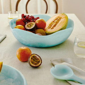 Bol à salade élégant en résine polie, décoratif, fait main, écologique, sans BPA, pour la restauration de luxe à domicile et les fêtes - Product Image 1