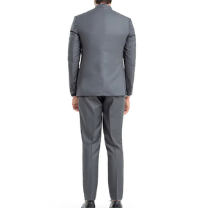 Costume d'affaires trois pièces grande taille pour homme, pantalon, veste et gilet formels tissés pour le bureau et les mariages - Product Image 2