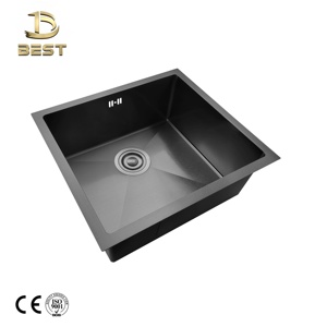 อ่างล้างจานครัวสแตนเลสแบบอ่างเดี่ยว ขนาด 50*45 ซม. ผลิตด้วยมือ ดีไซน์ทันสมัย พร้อมที่ระบายน้ำ ผิวปัดด้าน ติดตั้งใต้เคาน์เตอร์ รับประกัน 5 ปี - Product Image 3