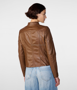 Nouveau Style Vestes pour Femmes Moto Meilleure Arrivée Manches Longues Personnalisé Nouveau Design Femmes Vestes En Cuir - Product Image 4