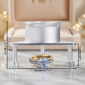 Loupe à bijoux à triple lentille 10X avec trépied pliable, loupe portative mains libres, outil professionnel pour la classification des pierres précieuses et des pièces de monnaie - Product Image 3