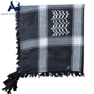 Pañuelo árabe tradicional Keffiyeh Shemagh para hombre, ligero, duradero, transpirable, de algodón a cuadros, pañuelo cuadrado, venta al por mayor, Golfo - Product Image 5