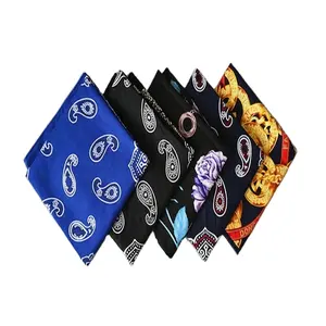 Custom Printed Cotton Casual <b>Scarves</b>-High Quality Popular Designs Bandana Head <b>Scarf</b> Four Seasons Use - Product Image 1