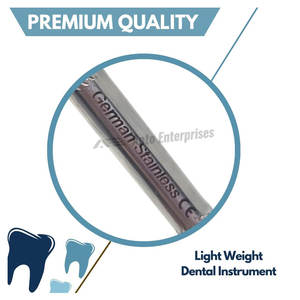 Professional Manual Dental Scraper Tool Double-Ended Dentist Pick Tartar Scraper Medical Grade Stainless Steel CE Certified - Product Image 3