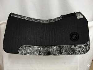 Tapis de selle western pour chevaux de travail en feutre de laine gris équestre, avec cuir découpé marron et turquoise, travaillé à la main, pour fabricants - Product Image 3