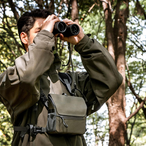 Arnés Táctico para Binoculares, Bolsa de Pecho, Bino-Pack, Nylon, Tapa Magnética, MOLLE, Funda Impermeable, Caza, Observación de Aves, Venta al por Mayor - Product Image 6