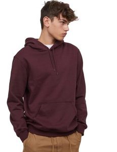 Sweat à capuche épais en molleton de coton pour homme 450g, effet vieilli, écologique, coupe-vent, style streetwear vintage - Product Image 3