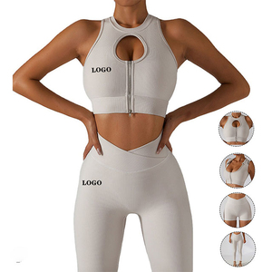 Professional Manufacture Fitness Wear Women Yoga Set Custom Made Women Gym <b>Bra</b> & Legging Set <b>For</b> Training - Product Image 1