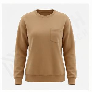 Sweat-shirt en polaire d'hiver pour homme de haute qualité, uni, teint, anti-froissement, décontracté, avec service OEM - Product Image 2