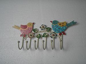 Crochet mural en métal avec motif d'oiseau doré au design classique et moderne vintage Crochet décoratif pour vêtements pour chambre d'enfant avec motif d'oiseau - Product Image 3