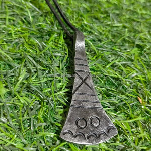 RFCrafts Haute Qualité Fer EIwaz Rune Pendentif Géométrique Scandinave Rune Accessoires Norse Amulette Viking Bijoux - Product Image 3