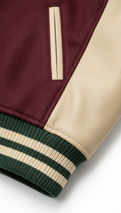 Vêtement d'extérieur tendance en molleton de coton de style américain professionnel avec manches contrastées, style américain durable - Product Image 6