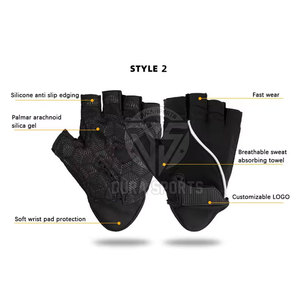 Half Finger Gym Gloves Pro Weight Lifting Training Sports Gel <b>Pad</b> Workout Protector Fitness Gloves - Product Image 5