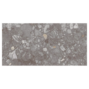 Carreaux de sol numériques vitrifiés STONEWORK gris ciment double charge 600x1200mm 10mm finition mate - Product Image 1