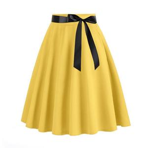 Falda Vaquera Informal de Otoño para Mujer, Transpirable, Totalmente Personalizable, Minifalda 100% Poliéster, Tela de Alta Calidad, Color y Talla Personalizables - Product Image 1